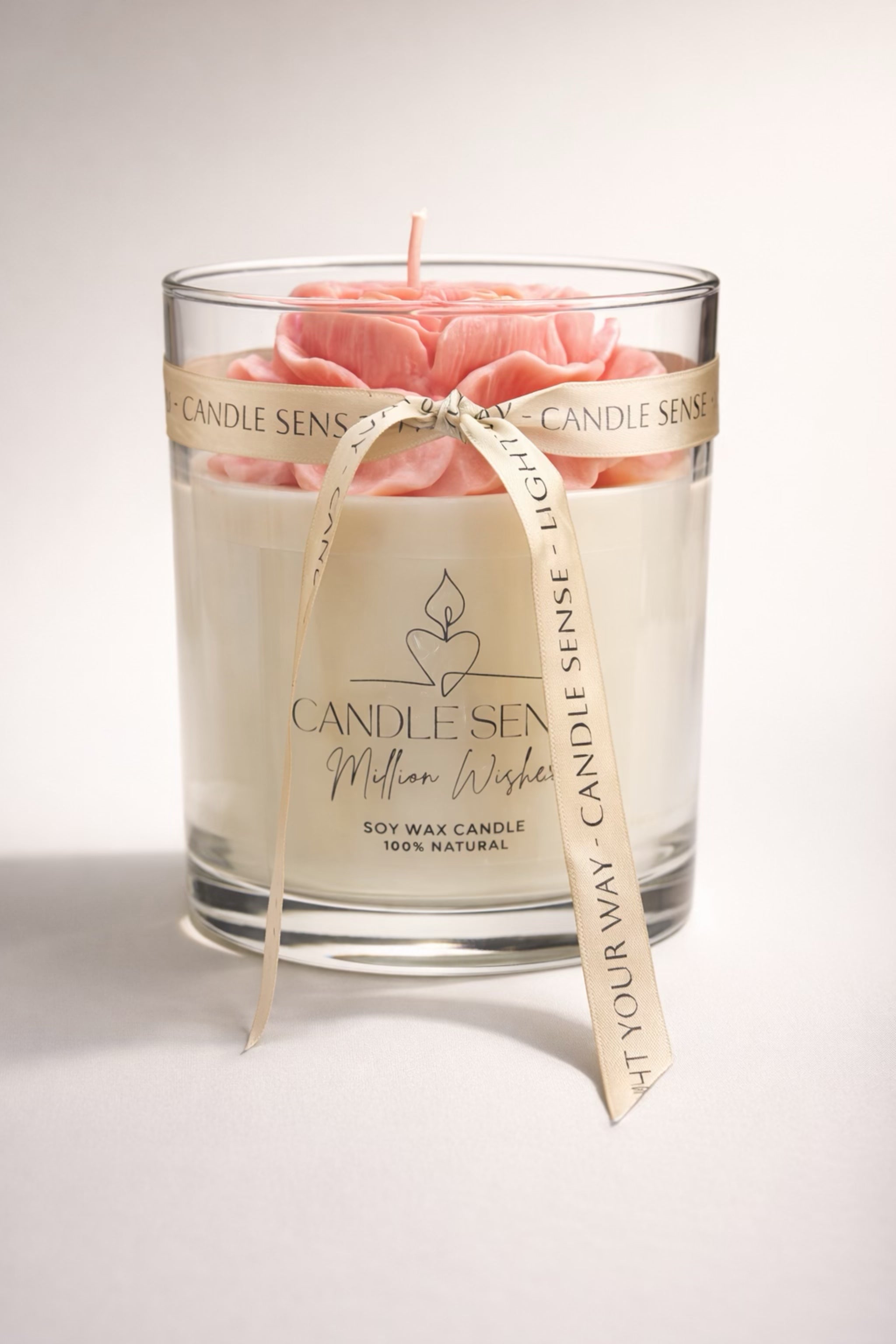 Million Wishes Soy Wax Candle – Amber, Peony & Starfruit | Luxury Floral Candle | Candle Sense