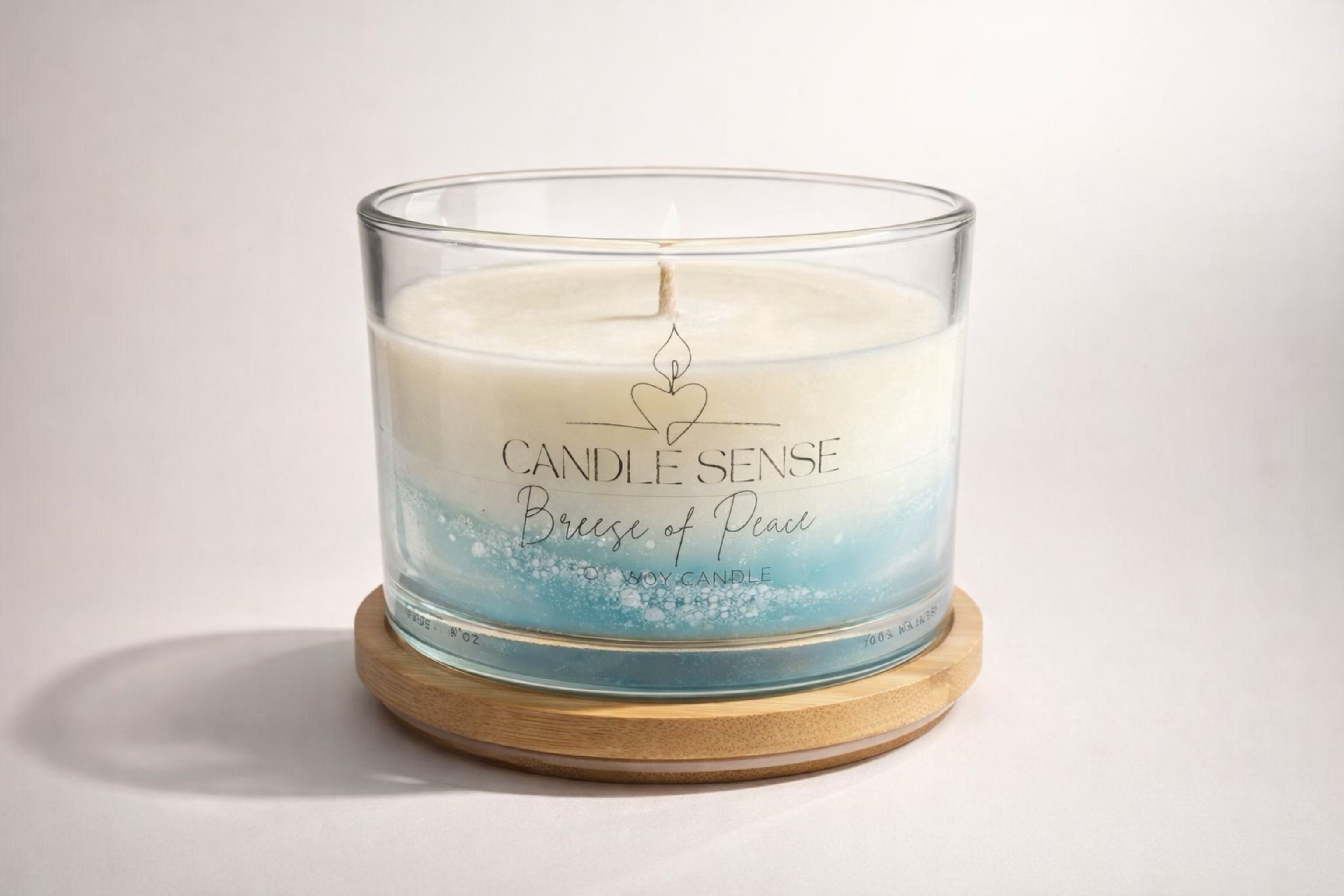 Breeze of Peace Lavender Candle – Lavender, Chamomile & Bergamot Soy Wax Candle | Candle Sense