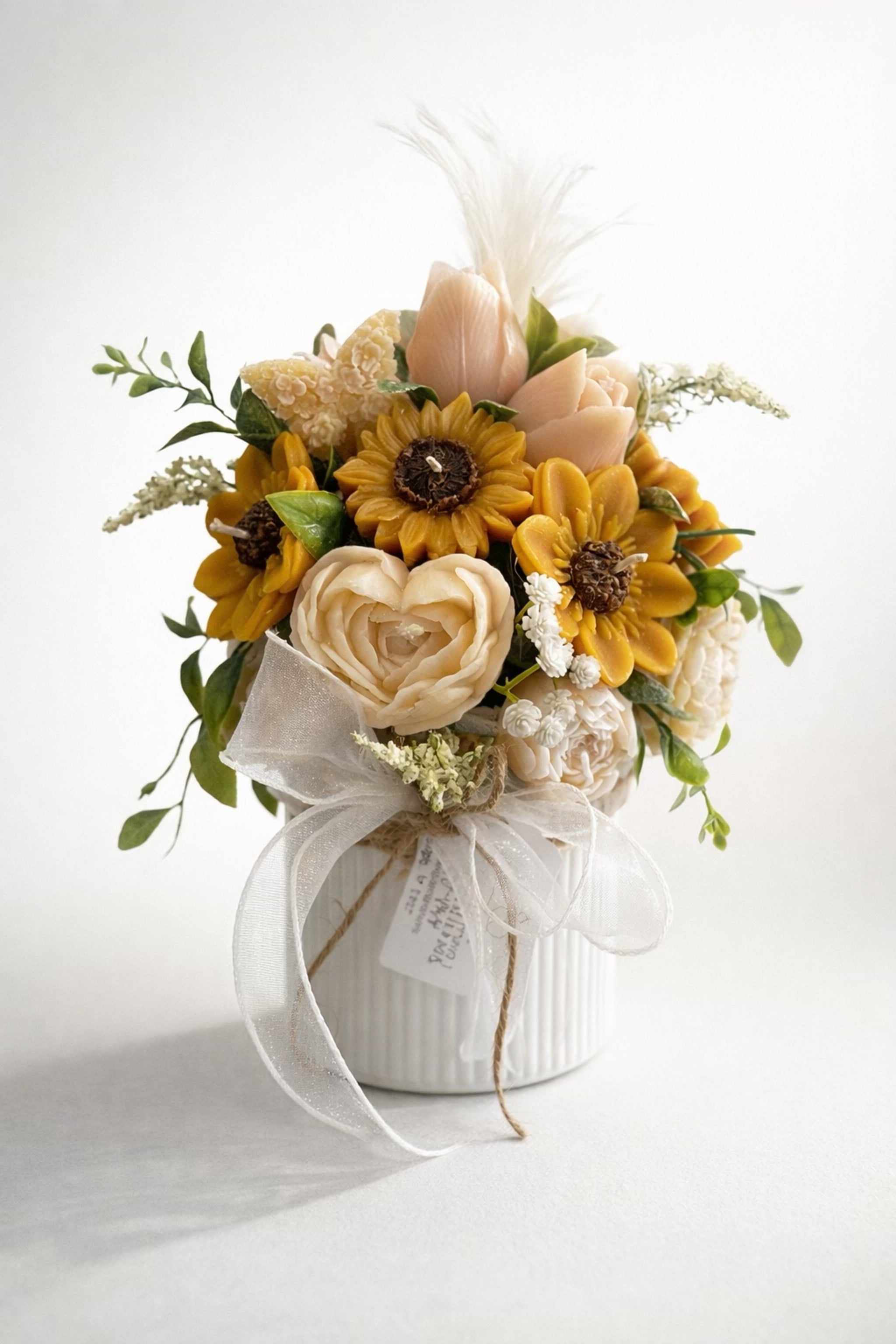 Floral Candle Bouquet – Custom Scented Flower Candle Arrangement | Handmade Decorative Candle | Candle Sense