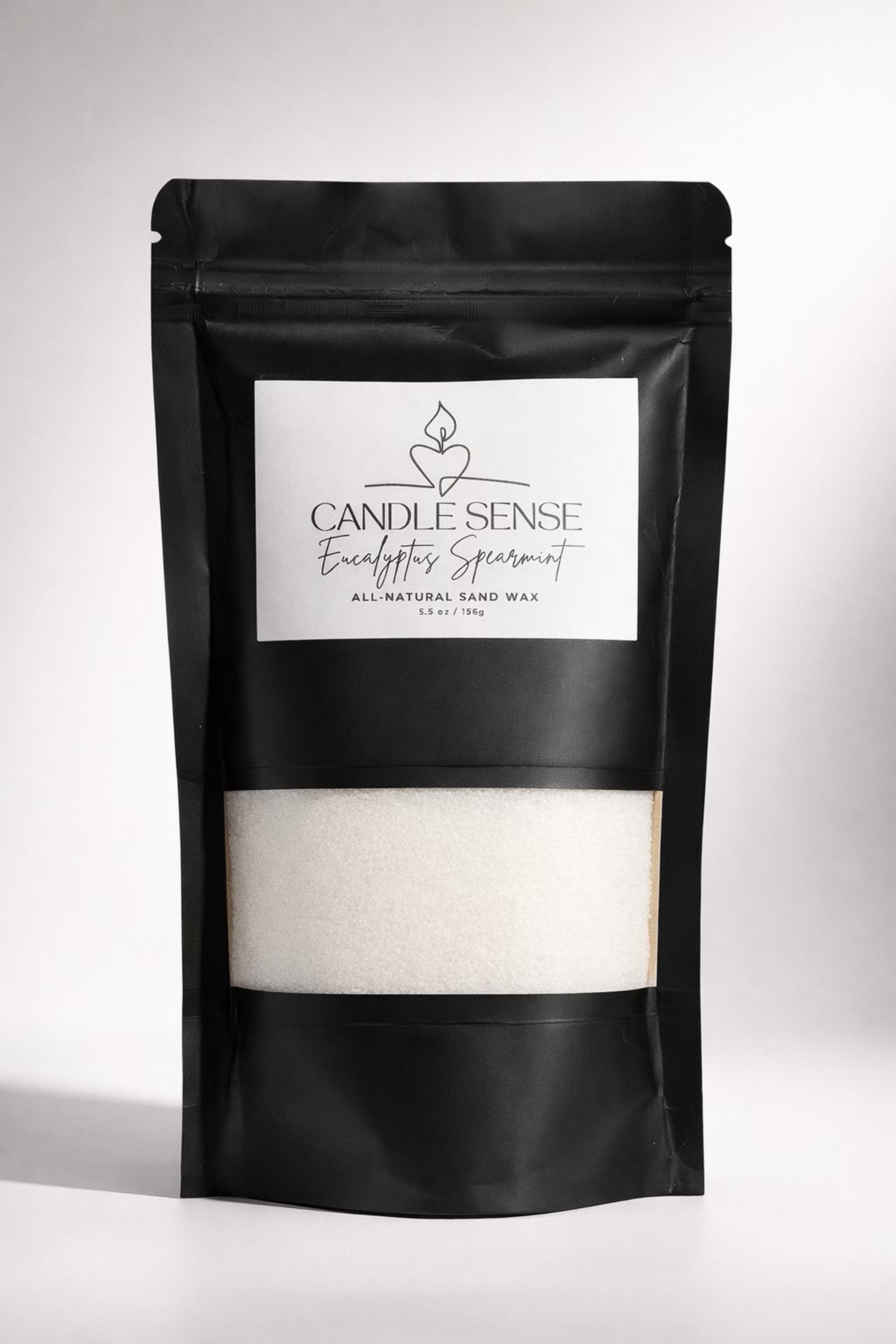 Eucalyptus Spearmint Sand Wax – Refillable Candle Sand | Flameless Candle Alternative | Candle Sense